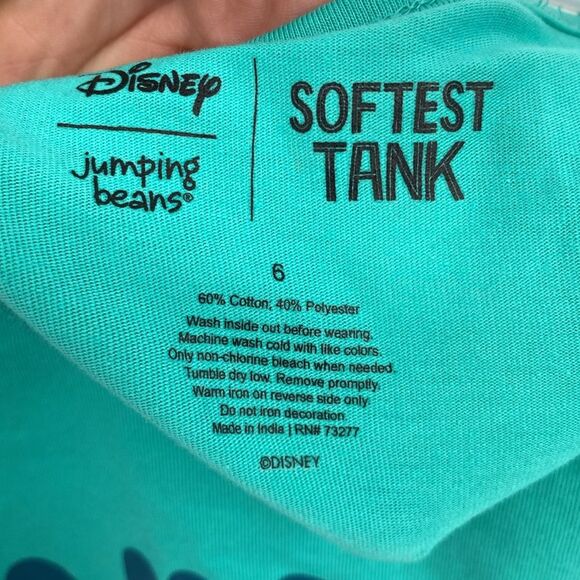 Disney Jumping Beans Encanto Familia Teal Tank Top Girls 6 New Tie Front - Picture 5 of 6